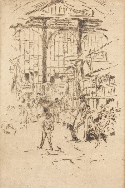Tøjbørs, nr.II, ca. 18861888. af James Abbott McNeill Whistler