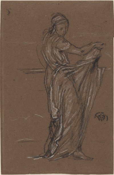 Draperet kvindeskikkelse, 1870-1873. af James Abbott McNeill Whistler