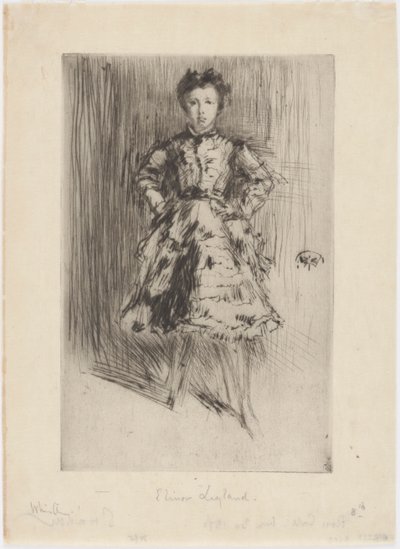 Elinor Leyland, 1873. af James Abbott McNeill Whistler