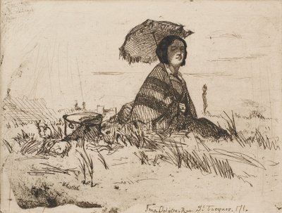 I fuld sol, 1858. af James Abbott McNeill Whistler