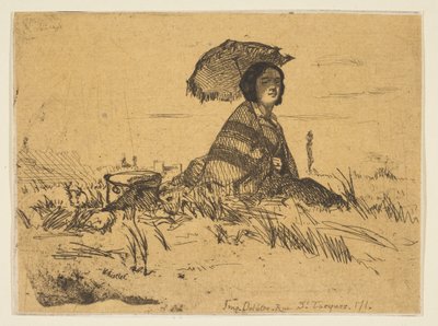 I fuld sol, 1858. af James Abbott McNeill Whistler