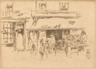 Exeter Street, ca. 18861888. af James Abbott McNeill Whistler