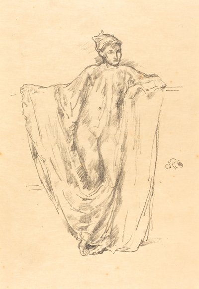 Figurstudie, 1894. af James Abbott McNeill Whistler