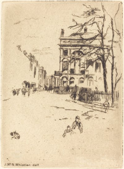 Fitzroy Square. af James Abbott McNeill Whistler