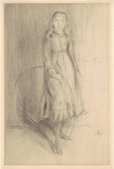 Florence Leyland, 1874. af James Abbott McNeill Whistler