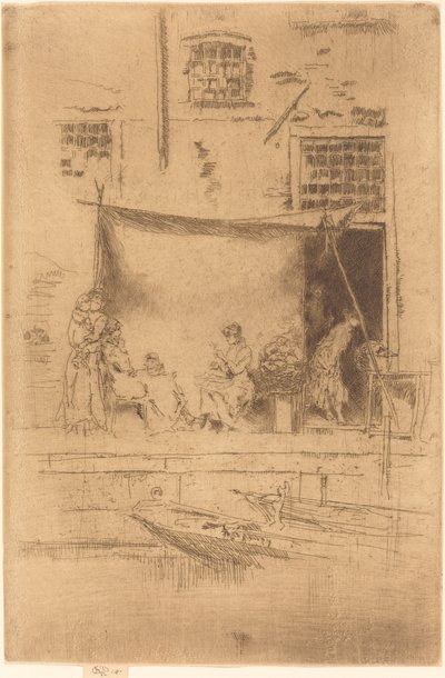 Frugtstall, 1880. af James Abbott McNeill Whistler