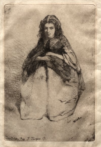 Fummette, 1858. af James Abbott McNeill Whistler