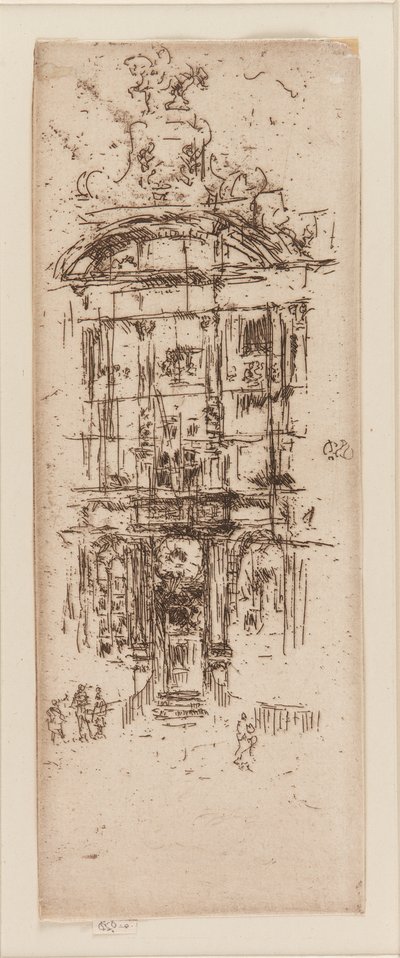 Guldhuset, Bruxelles, 1887. af James Abbott McNeill Whistler