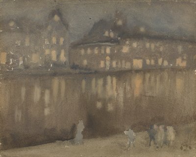 Canal Grande, Amsterdam, Nocturne, 1882. af James Abbott McNeill Whistler