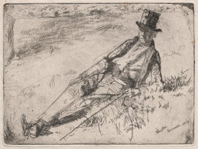 Greenwich pensionist, 1859. af James Abbott McNeill Whistler