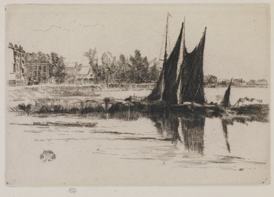 Hurlingham, 1859 (radering på papir) af James Abbott McNeill Whistler