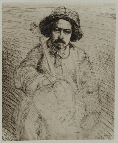 J. Becquet, Billedhugger, 1859. af James Abbott McNeill Whistler