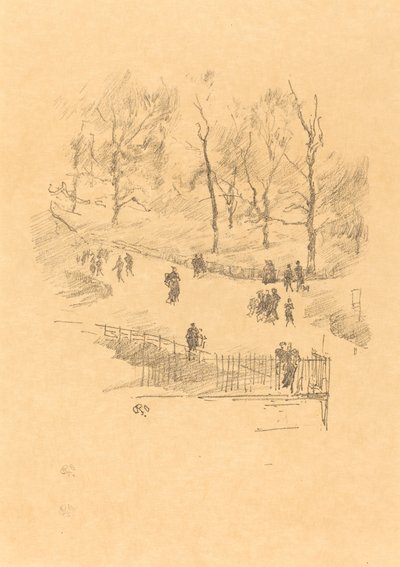 Kensington Gardens, 1896. af James Abbott McNeill Whistler