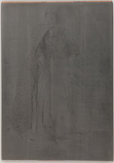 La Mere Gerard. En af de tolv ætsninger fra naturen, 1857-1858. af James Abbott McNeill Whistler