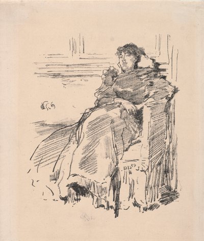 Den røde kjole, 1894. af James Abbott McNeill Whistler
