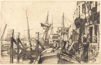 Limehouse, 1859. af James Abbott McNeill Whistler