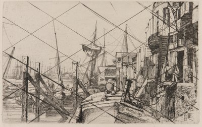 Limehouse, 1859. af James Abbott McNeill Whistler