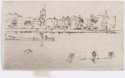 Little Chelsea Memorial, 1887. af James Abbott McNeill Whistler