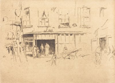Lille Hof, ca. 18801881. af James Abbott McNeill Whistler