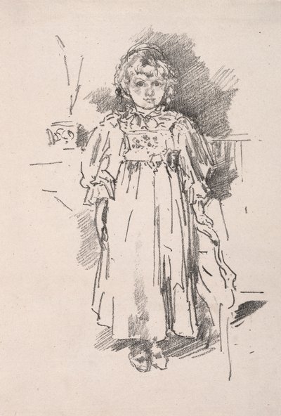 Lille Evelyn, 1896. af James Abbott McNeill Whistler