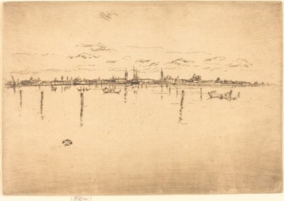 Lille Venedig, 1880. af James Abbott McNeill Whistler