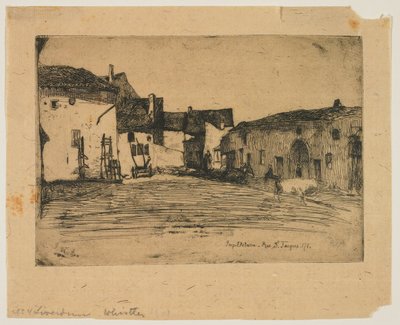 Liverdun aus Zwölf Radierungen aus der Natur af James Abbott McNeill Whistler