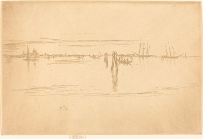 Long Lagoon, 1880. af James Abbott McNeill Whistler