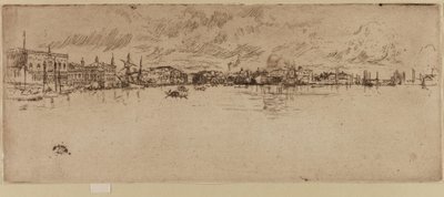 Lange Venedig, 1879-1880. af James Abbott McNeill Whistler