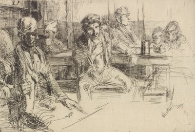 Longshore men, 1859. af James Abbott McNeill Whistler