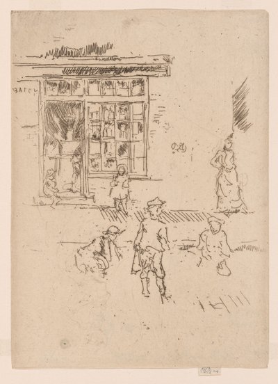 Marbles, ca. 1886-88 (radering; blæk på papir) af James Abbott McNeill Whistler