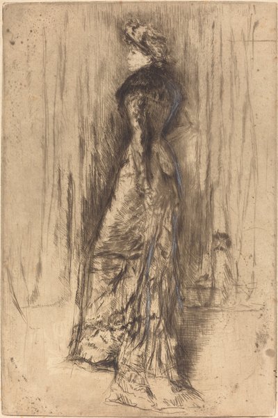Maud, stående, ca. 1873. af James Abbott McNeill Whistler