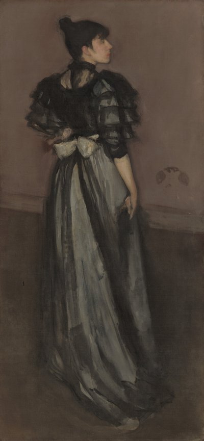 Mother of Pearl and Silver: The Andalusian, ca. 1888--1900 (olie på lærred) af James Abbott McNeill Whistler