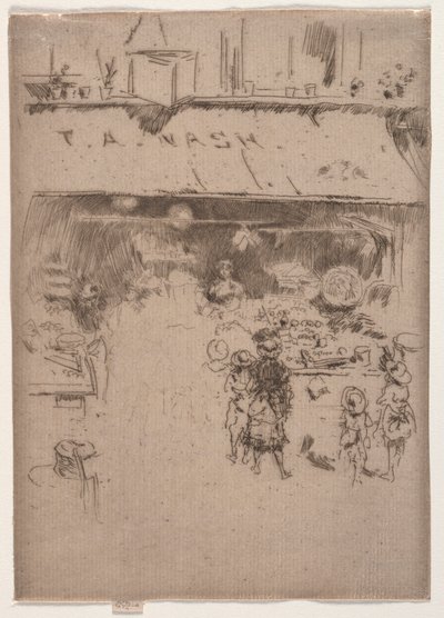 Nashs frugtbutik. af James Abbott McNeill Whistler