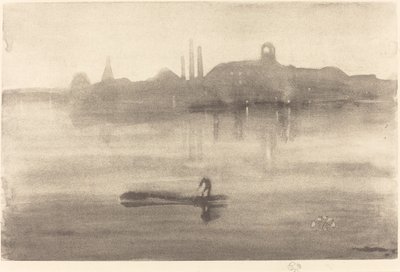 Nocturne, 1878. af James Abbott McNeill Whistler