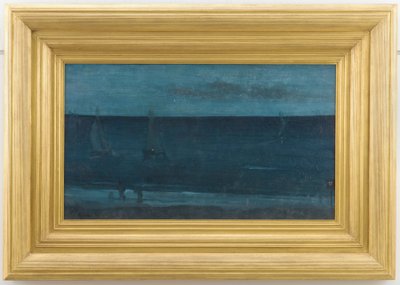 Nocturne: Blå og sølv - Bognor, 1871-1876. af James Abbott McNeill Whistler