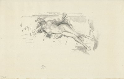 Nøgen model tilbagelænet af James Abbott McNeill Whistler