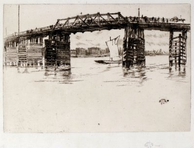 Den gamle Battersea Bridge af James Abbott McNeill Whistler