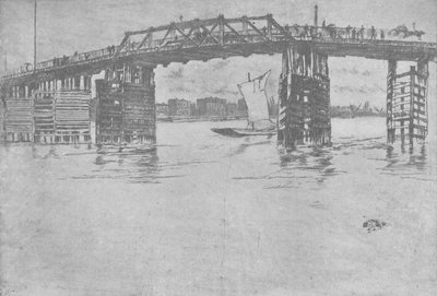 Old Battersea Bridge, 1879, 1904 af James Abbott McNeill Whistler