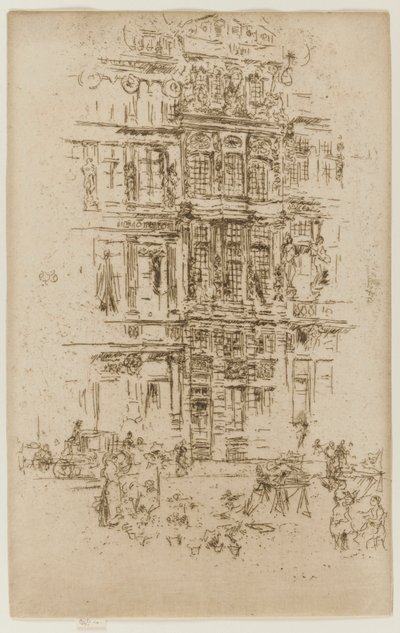 Paladser, Bruxelles, 1887. af James Abbott McNeill Whistler