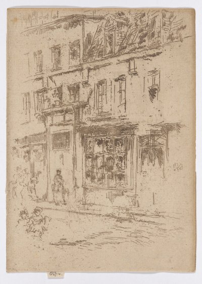 Petite Rue au Beurre, Bruxelles af James Abbott McNeill Whistler
