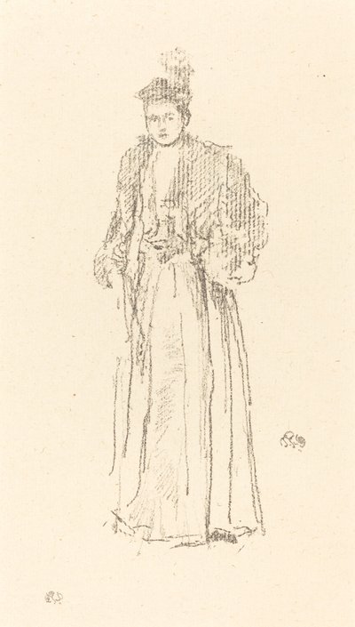 Portrætstudie: Miss Charlotte R. Williams, 1892. af James Abbott McNeill Whistler