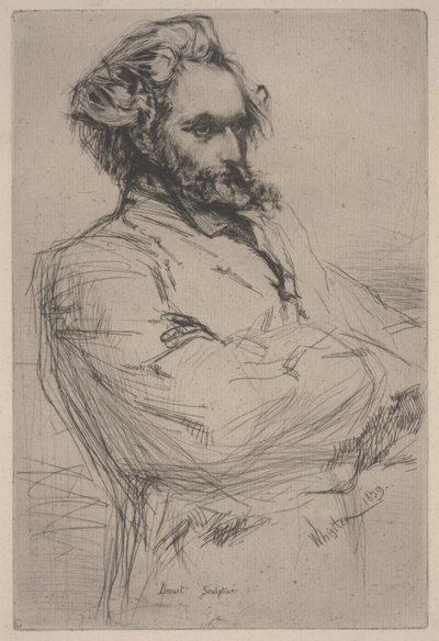 Portræt af Drouet af James Abbott McNeill Whistler
