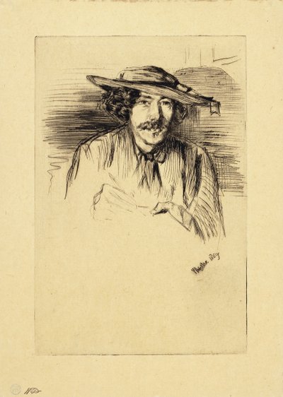 Portræt af Whistler, 1859 af James Abbott McNeill Whistler