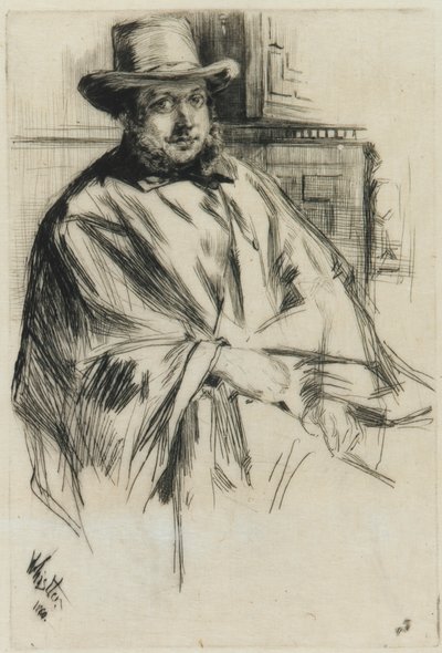 Portræt af en mand, af James Abbott McNeill Whistler