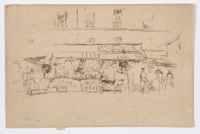 Quai de Montebello af James Abbott McNeill Whistler