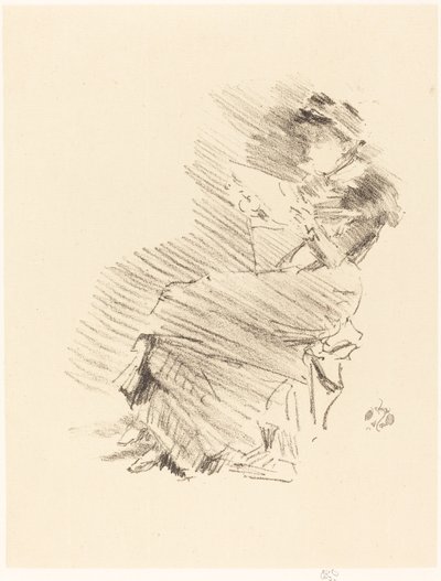 Reading, 18791887. af James Abbott McNeill Whistler