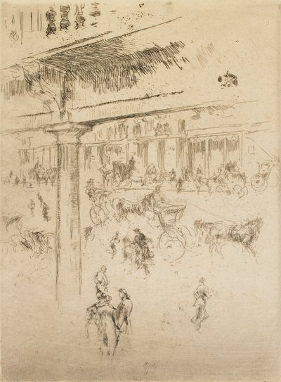 Regents kvadrant, 1880-1881. af James Abbott McNeill Whistler