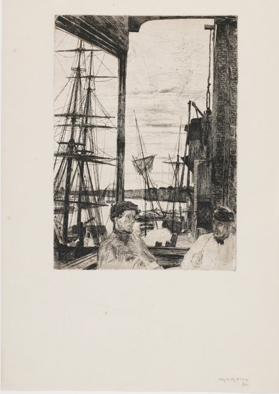 Rotherhithe, 1860. af James Abbott McNeill Whistler