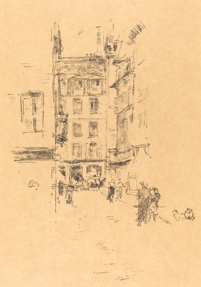 Rue Furstenburg, 1894. af James Abbott McNeill Whistler