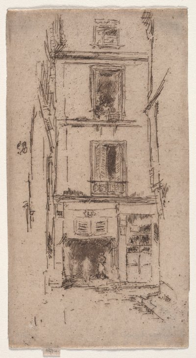 Rue des Bons Enfants, ture. af James Abbott McNeill Whistler